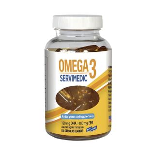 OMEGA 3 SERVIMEDIC 100 CAPS BLANDAS