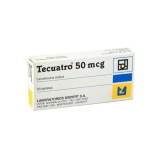 TECUATRO 50 MG 20 COMP