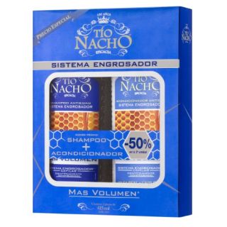 TIO NACHO PACK CHAMPU ENGROSADOR 450+CH HER 200