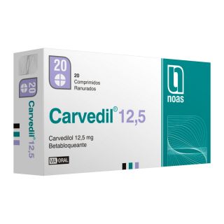 CARVEDIL 12 5 MG/20 COMP