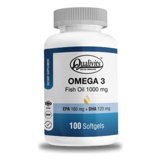 OMEGA 3 FISH OIL 1000 MG QUALIVITS X 100 CAPS