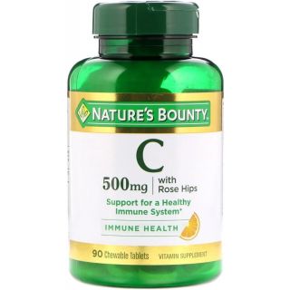 Vitamina C Natures Bounty 500mg x 90cáps.
