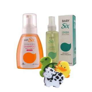 PACK SIX BABY COLONIA + ESPUMA DE BAÑO + ESPONJA