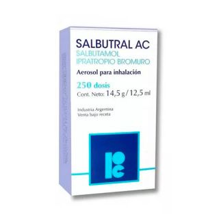 SALBUTRAL AC AEROSOL 250 DOS