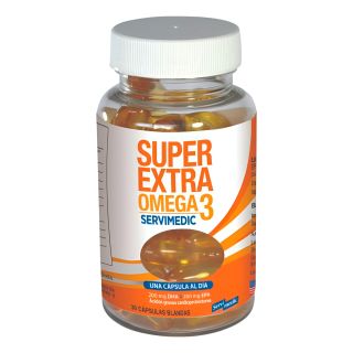 SUPER EXTRA OMEGA 3 SERVIMEDIC 30 CAPS BLANDAS